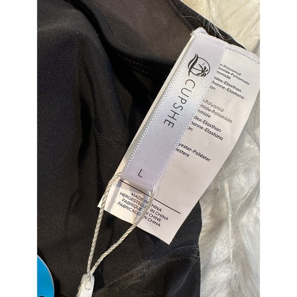 Cupshe one piece black bathing suit NWT large - Picture 8 of 11